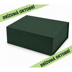 Zaļas  dāvanu kastes ar magnētu