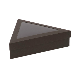 Trīsstūra kartona kastītes ar logu (mikrogofras)
