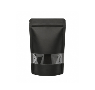Papīra maisi ar logu un zip-lock aizdari