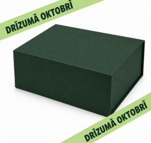Zaļas  dāvanu kastes ar magnētu
