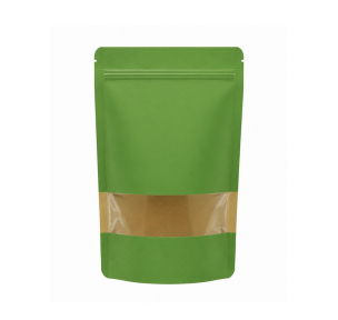 Papīra maisi ar logu un zip-lock aizdari